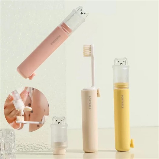 歯磨き粉ケース付き歯ブラシセット
