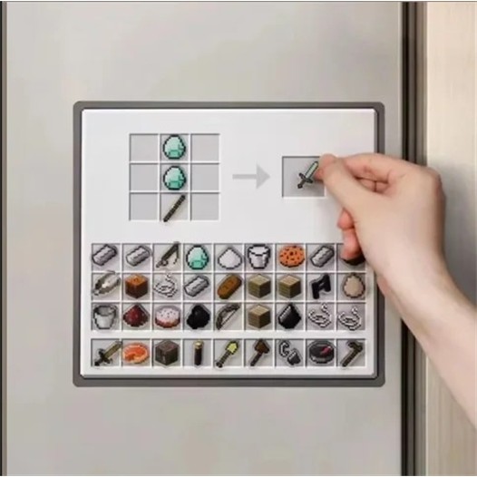 ゲーム風ピクセルマグネットボード