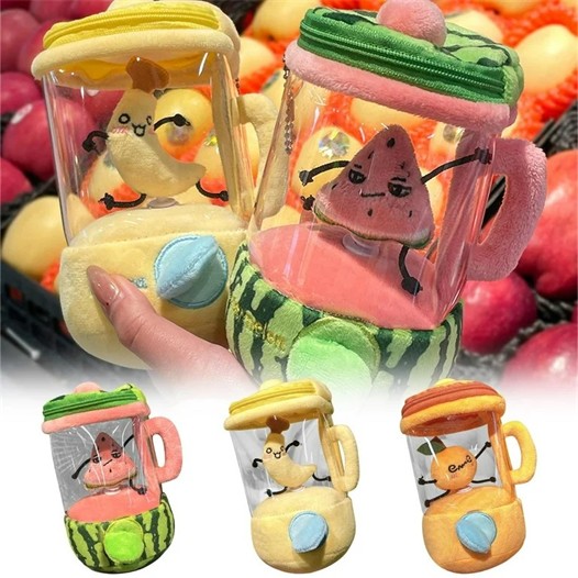 回るジューサー型ぬいぐるみ(クリアポーチ一体型)