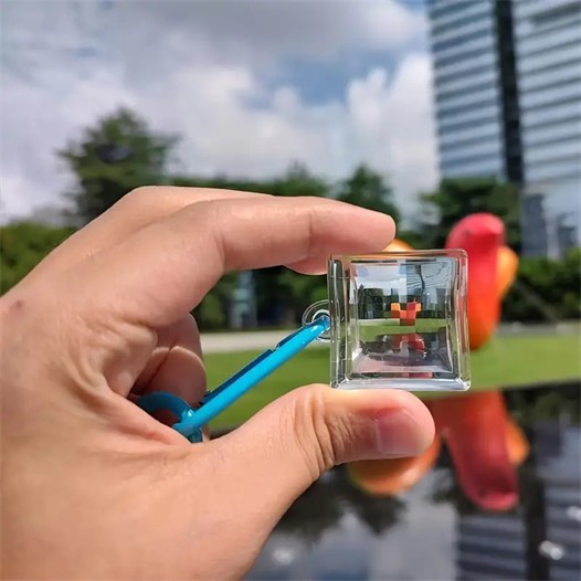 ピクセルウィドウキーホルダー(ミニ景色フィルター)