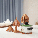 ツリー型ポップアップ鍋敷き(木製オブジェトリベット)
