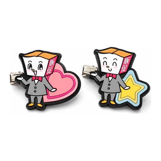 ラバーヘアピン2個セット【小ロット対応】