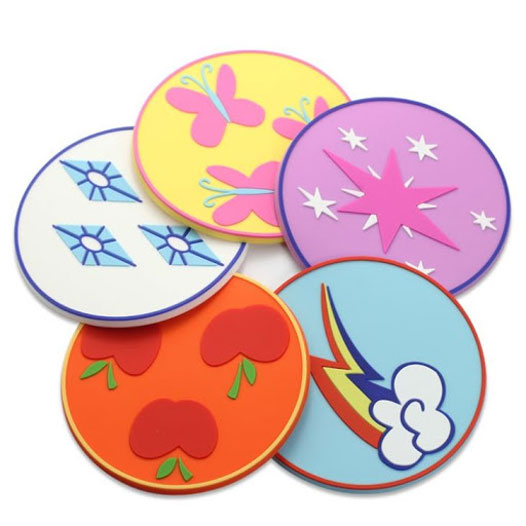 【非売品】ワールドグッズ ノベルティ 小さなメダル ラバーコースター【レア】 オリジナルノベルティ製作の販促ワールド|ラバーコースター