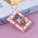グリッターオイル入りアクリルカード