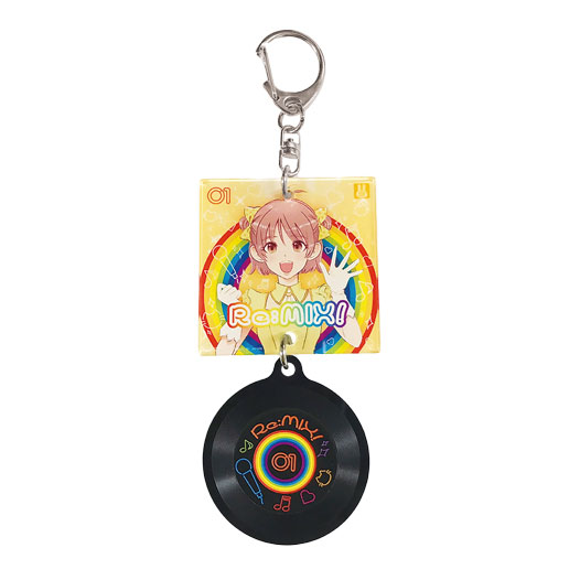 オリジナルノベルティ製作の販促ワールド|レコード盤風キーホルダー