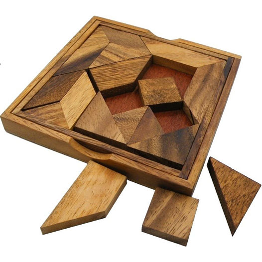 木製タングラムパズル