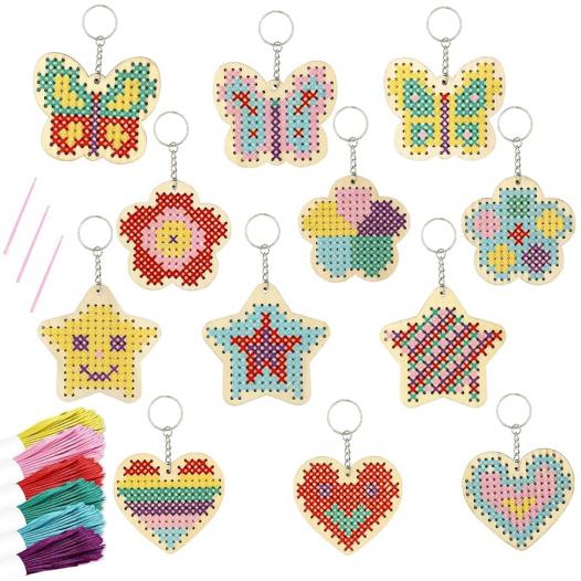 クロスステッチキーホルダー